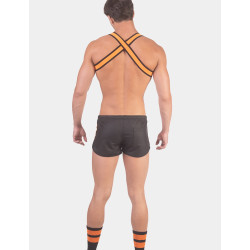 Barcode Berlin Short BYRON Laboratory Noir-Orange